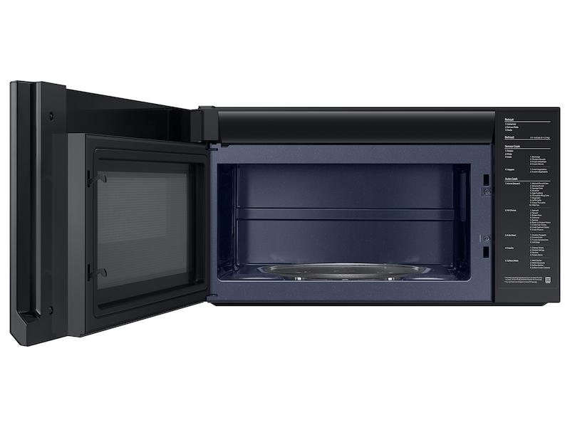 Samsung 2.1 cu. ft. Over-the-Range Microwave with Wi-Fi in Matte Black Steel