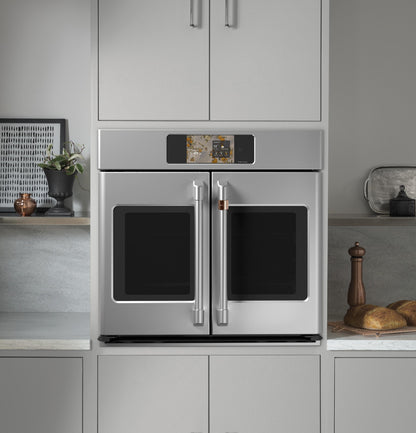 Cafe CTS90FP2ZS1 CAF(EBACK)™ Professional Series 30" Smart Built-In Convection French-Door Single Wall Oven
