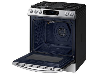 Samsung NX60BG8315SS 6.0 cu. ft. Smart Slide-in Gas Range with Air Fry & Convection in Fingerprint Resistant Stainless Steel