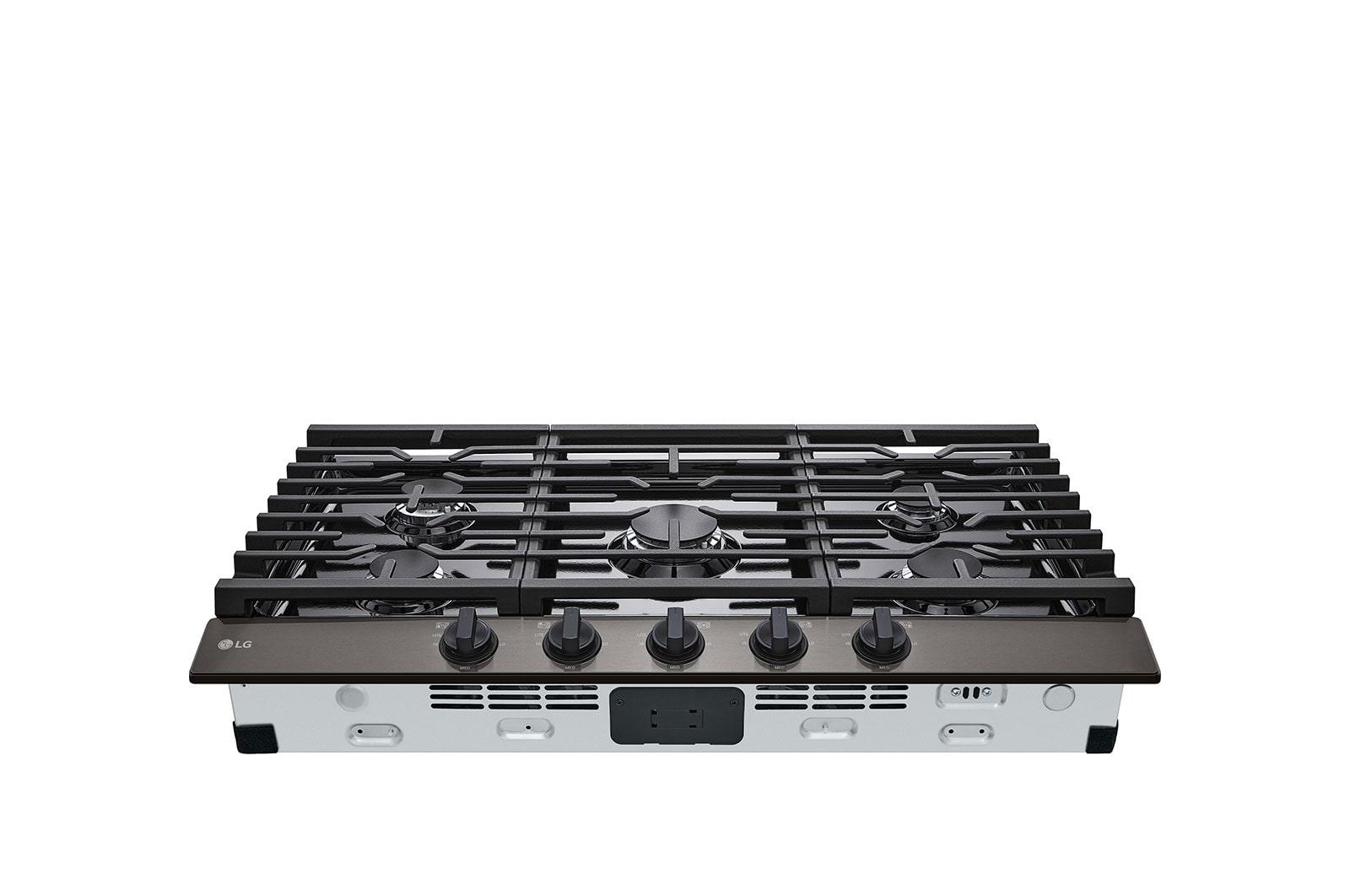 Lg 36" Gas Cooktop with UltraHeat™ 20K BTU Burner