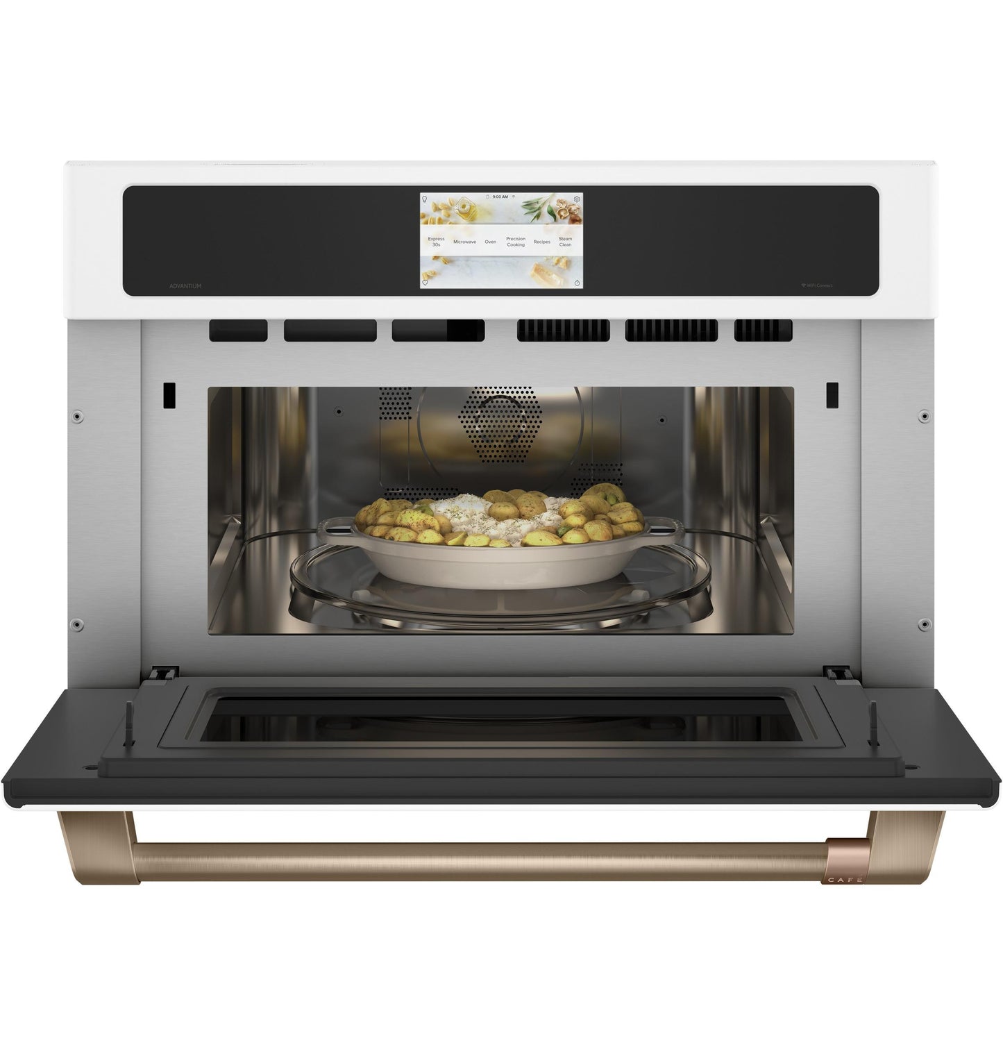 Cafe CSB923P4NW2 CAF(EBACK)™ 30" Smart Five in One Wall Oven with 240V Advantium® Technology