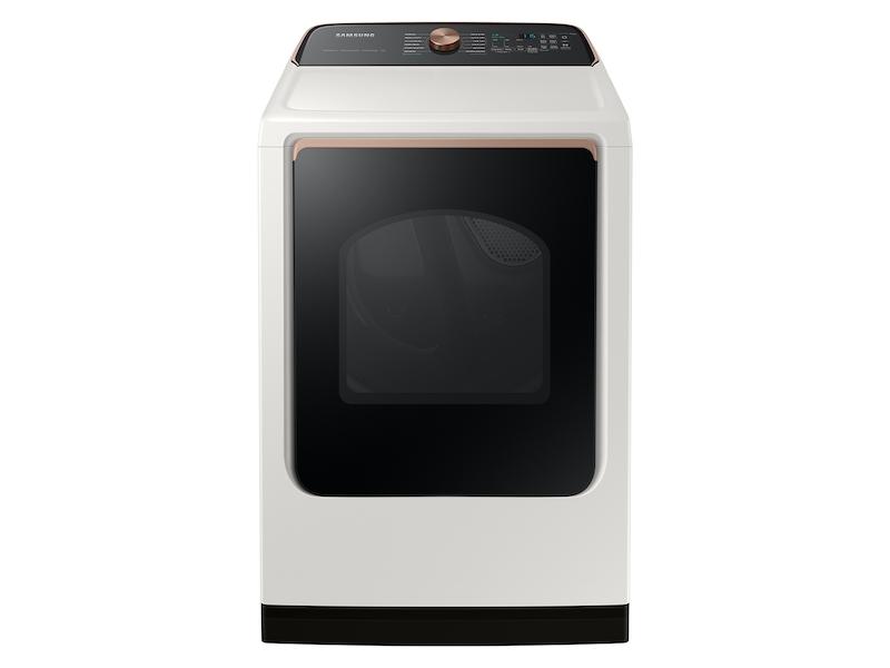 Samsung 7.4 cu. ft. Smart Electric Dryer with Steam Sanitize  in Ivory