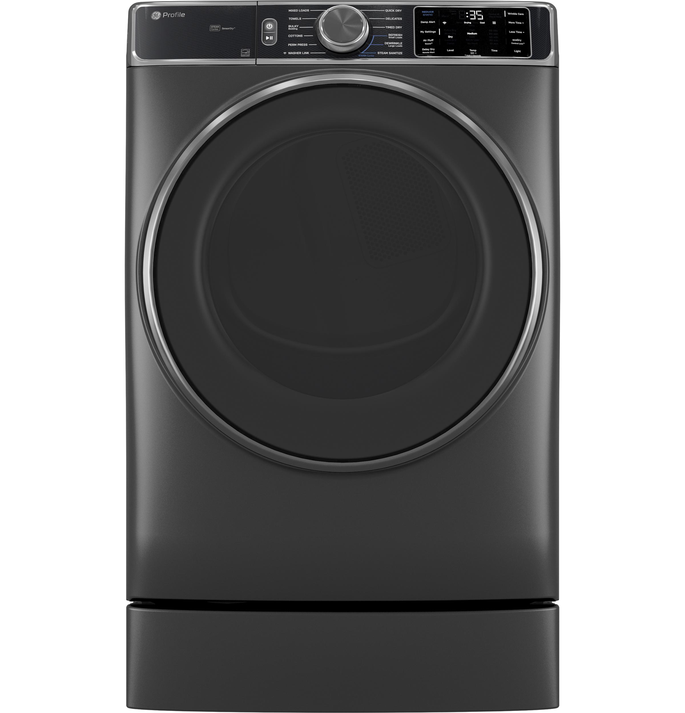 PFD95ESPWDS GE Profile™ ENERGY STAR® 7.8 cu. ft. Capacity Smart Front Load Electric Dryer with Steam and Sanitize Cycle