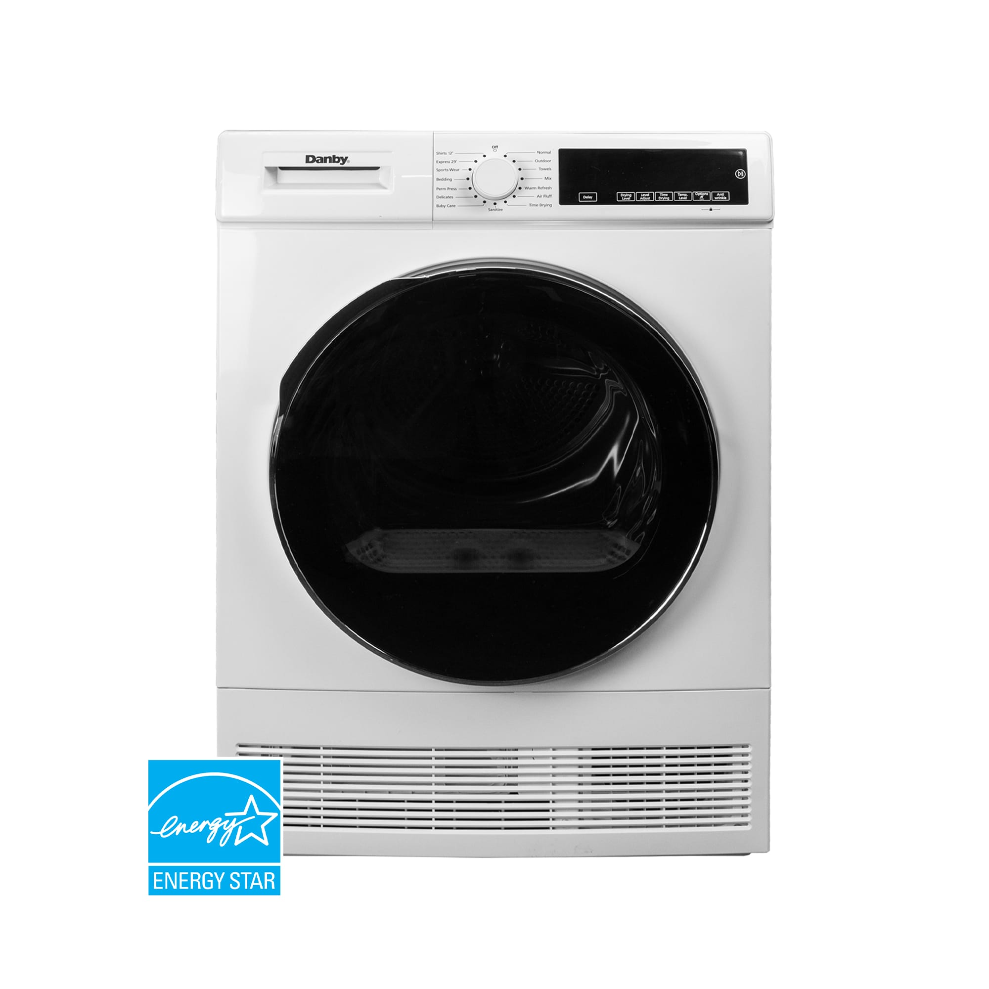 DDY040D4WDB Danby 24-inch, 4.0 cu ft. Stackable Compact Condensing Sensor Dryer in White