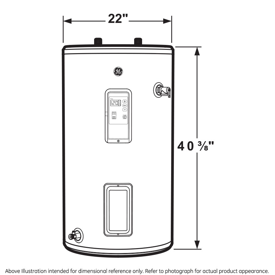 GE30S12BLM GE® Smart 30 Gallon Short Electric Water Heater