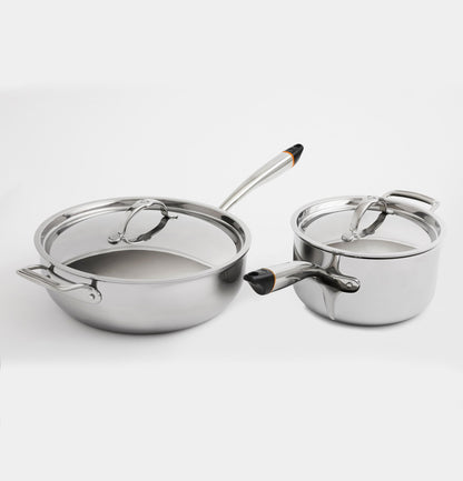 Cafe UXSMTSET1VSS SmartChef 4-Piece Cookware Set by Hestan Cue
