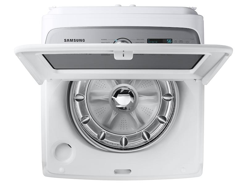 Samsung WA54CG7105AWUS 5.4 cu. ft. Extra-Large Capacity Smart Top Load Washer with ActiveWave™ Agitator and Super Speed Wash in White