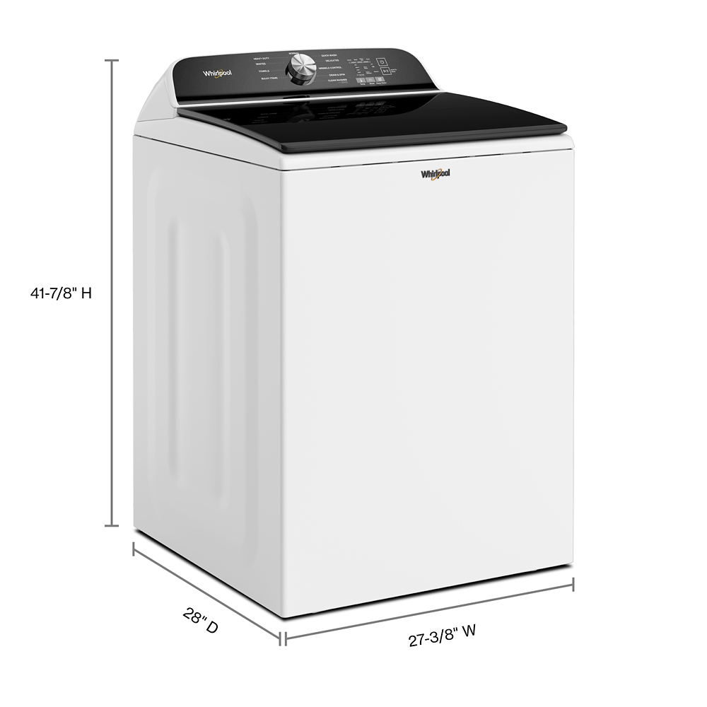 Whirlpool WTW6150PW 5.3 Cu. Ft. Whirlpool® Top Load Washer with Impeller