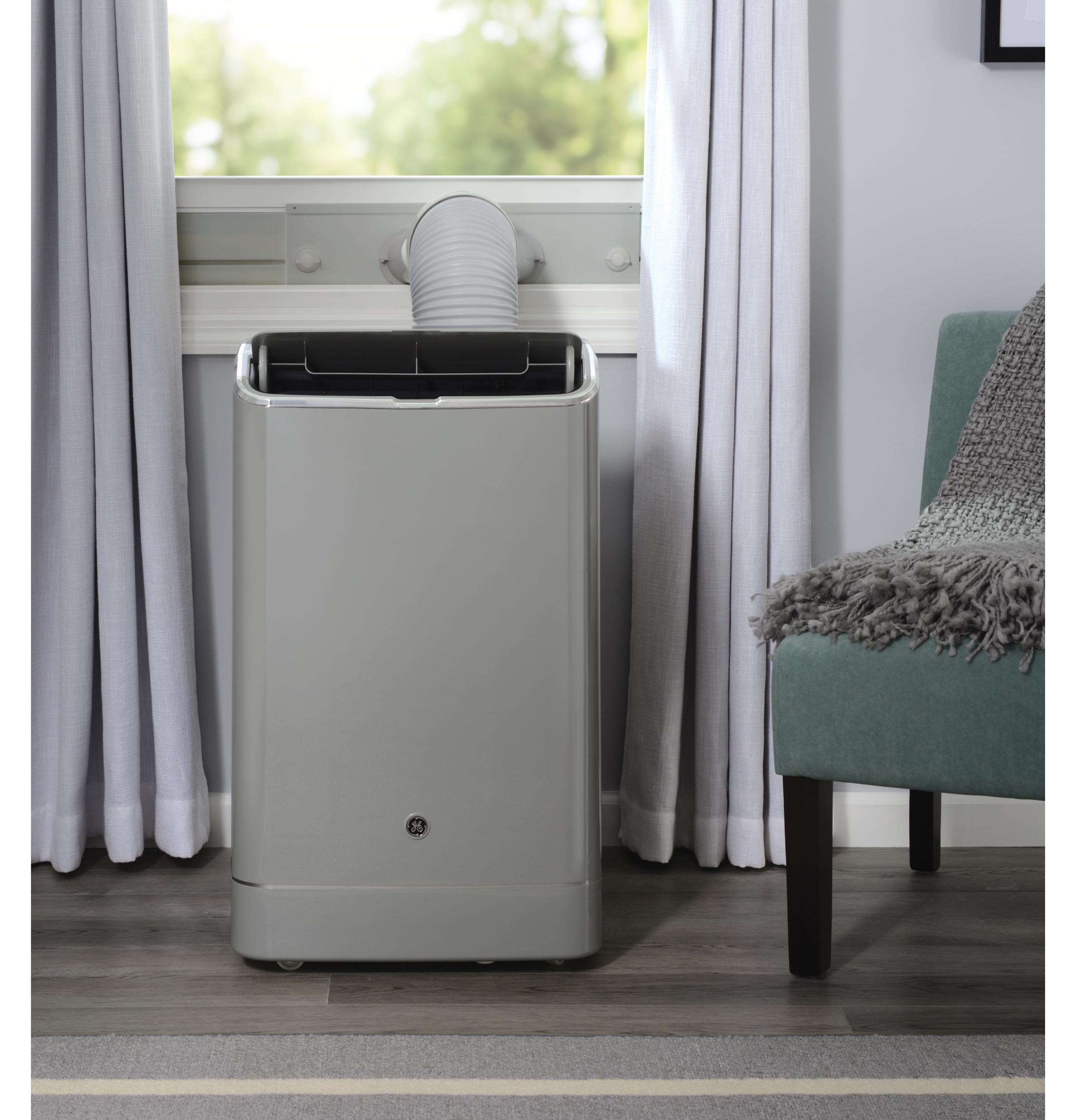 GE® 10,500 BTU Portable Air Conditioner with Dehumidifier and Remote, Grey