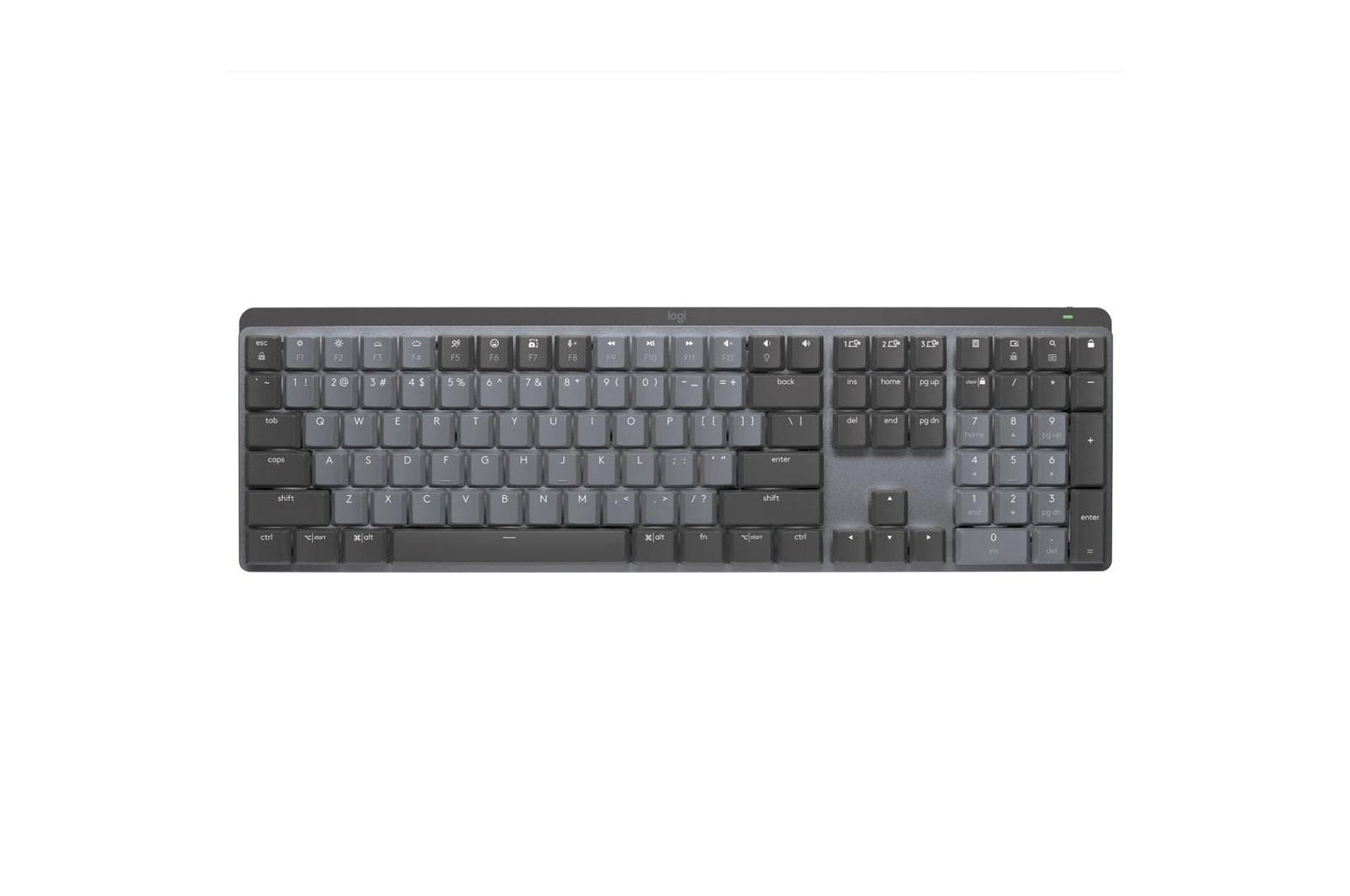 Lg 920010549 Logitech MX Mechanical Wireless Illuminated Performance Keyboard, Clicky Switches, Backlit Keys, Bluetooth