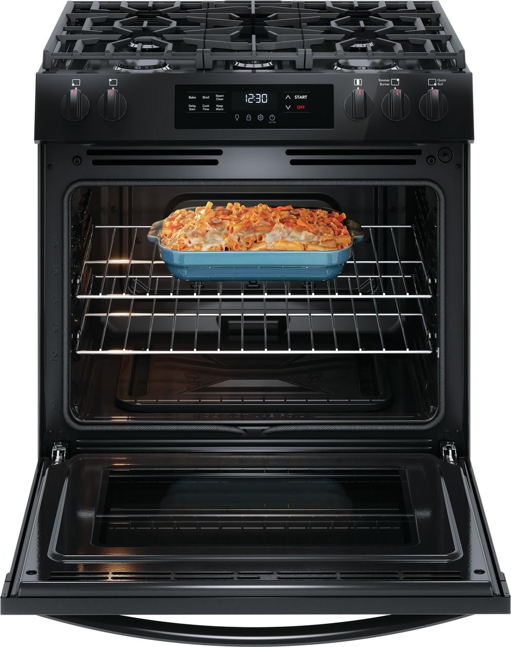 Frigidaire FCFG3062AB 30" Front Control Gas Range with Quick Boil
