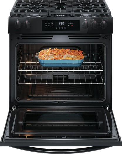 Frigidaire FCFG3062AB 30" Front Control Gas Range with Quick Boil