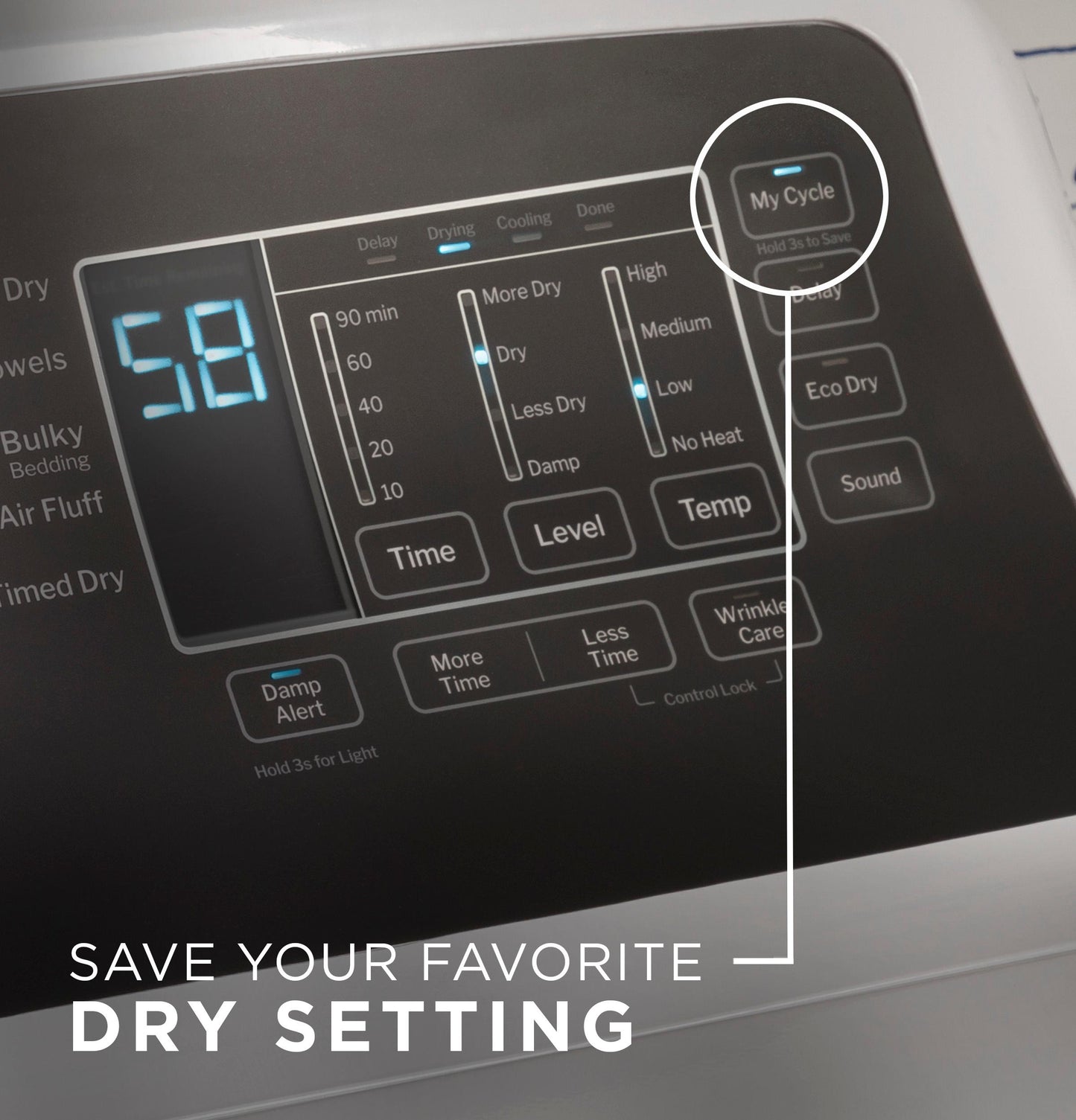 GTD58GBPVDG GE® 7.4 cu. ft. Capacity Gas Dryer with Up To 120 ft. Venting and Sensor Dry
