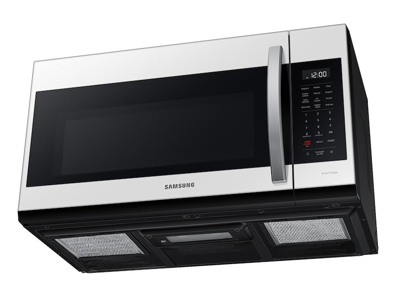Samsung ME19CB704112 Bespoke Smart 1.9 cu. ft. Over-the-Range Microwave with Sensor Cook in White Glass