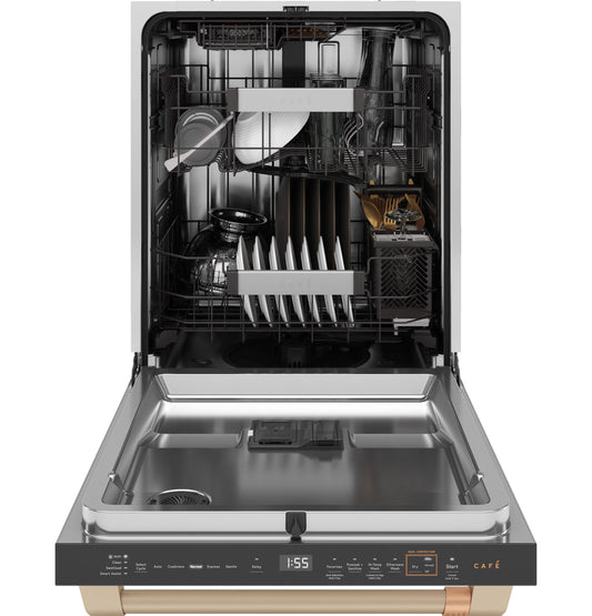 Cafe CDT888P4VW2 Caf(eback)™ CustomFit ENERGY STAR Stainless Interior Smart Dishwasher with Ultra Wash Top Rack and Dual Convection Ultra Dry, LED Lights, 39 dBA