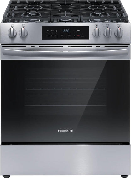 Frigidaire FCFG3082BS 30" Front Control Gas Range with Air Fry
