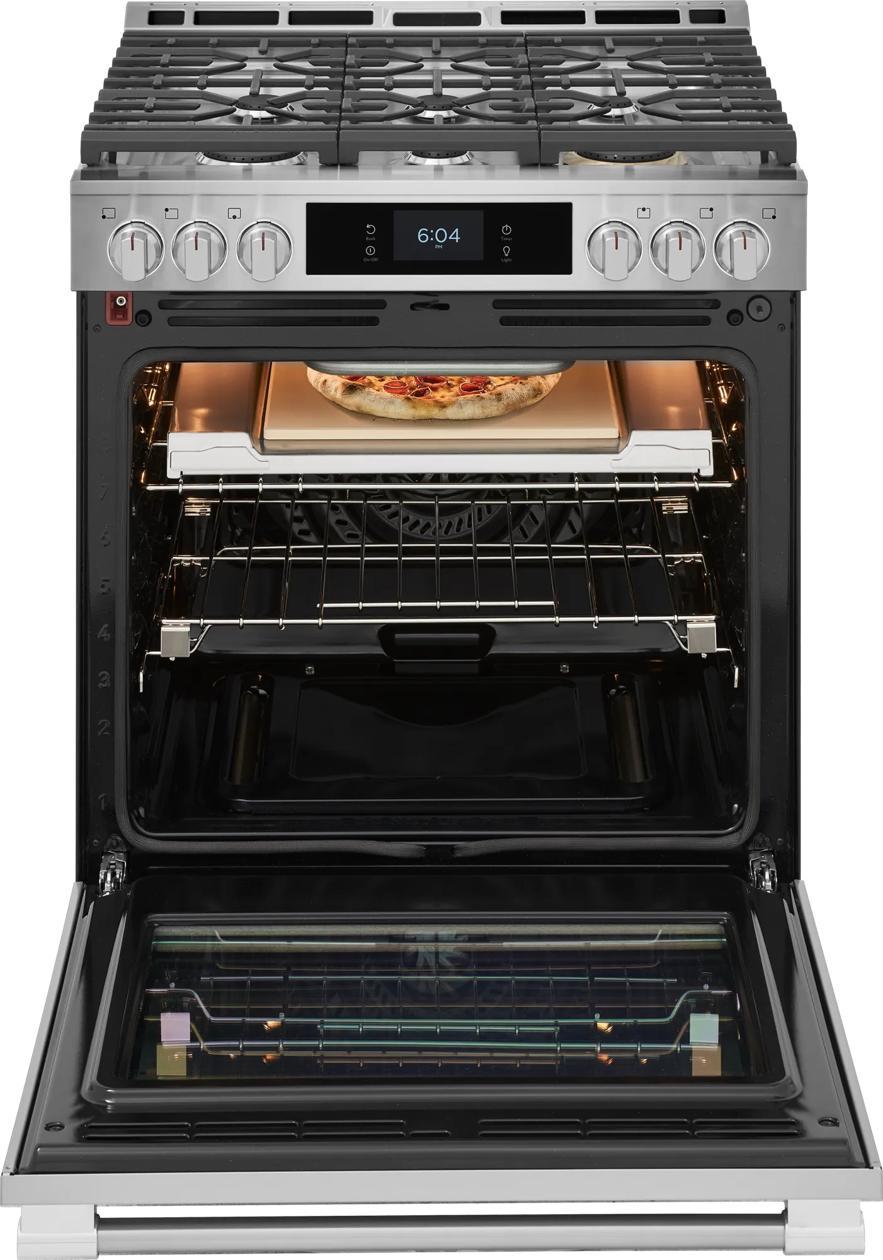 Frigidaire PCFG3085BF 30" Gas Range with Stone-Baked Pizza