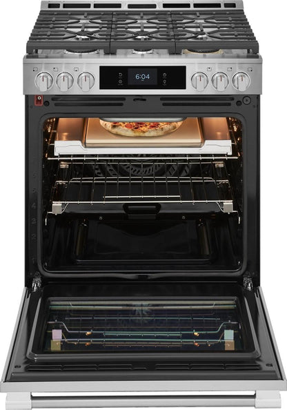 Frigidaire PCFG3085BF 30" Gas Range with Stone-Baked Pizza