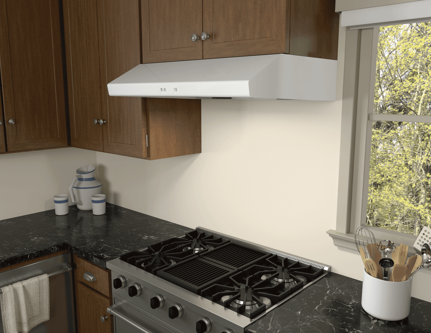 Zephyr AK6536CW Cyclone, Under Cabinet, 36", White, 600 CFM