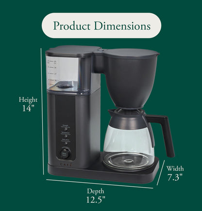 Cafe C7DGB11ZD5 CAF(EBACK)™ Specialty Drip Coffee Maker with Glass Carafe
