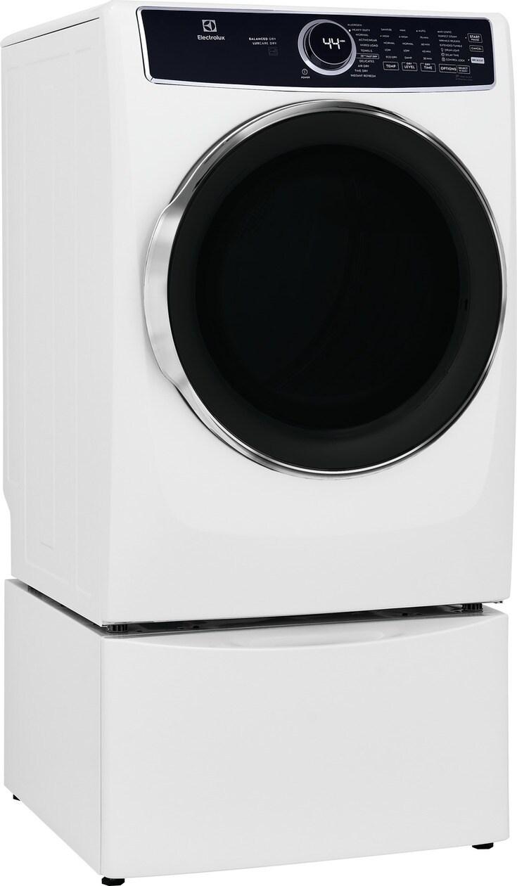 Electrolux ELFE7637AW Front Load Perfect Steam™ Electric Dryer with Balanced Dry™ and Instant Refresh - 8.0 Cu. Ft.