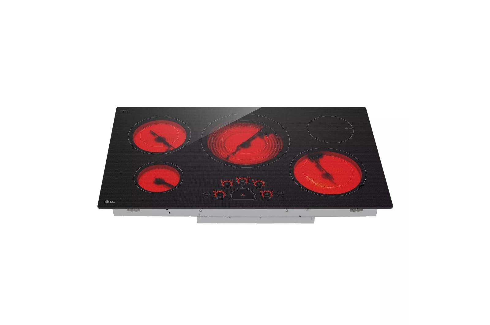 Lg LCE3610SBE 36" Electric Cooktop with UltraHeat™ 3.0kW Element