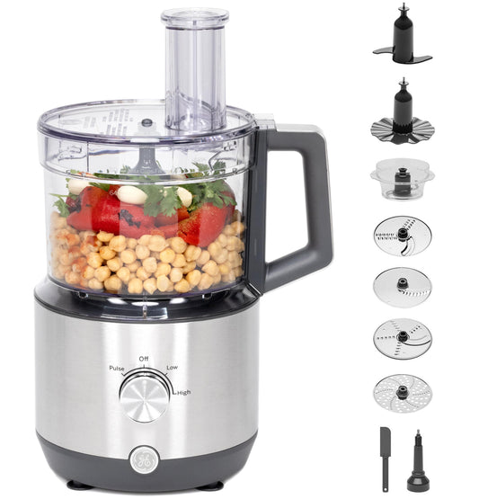 G8P1AASSPSS GE 12-Cup Food Processor with Accessories