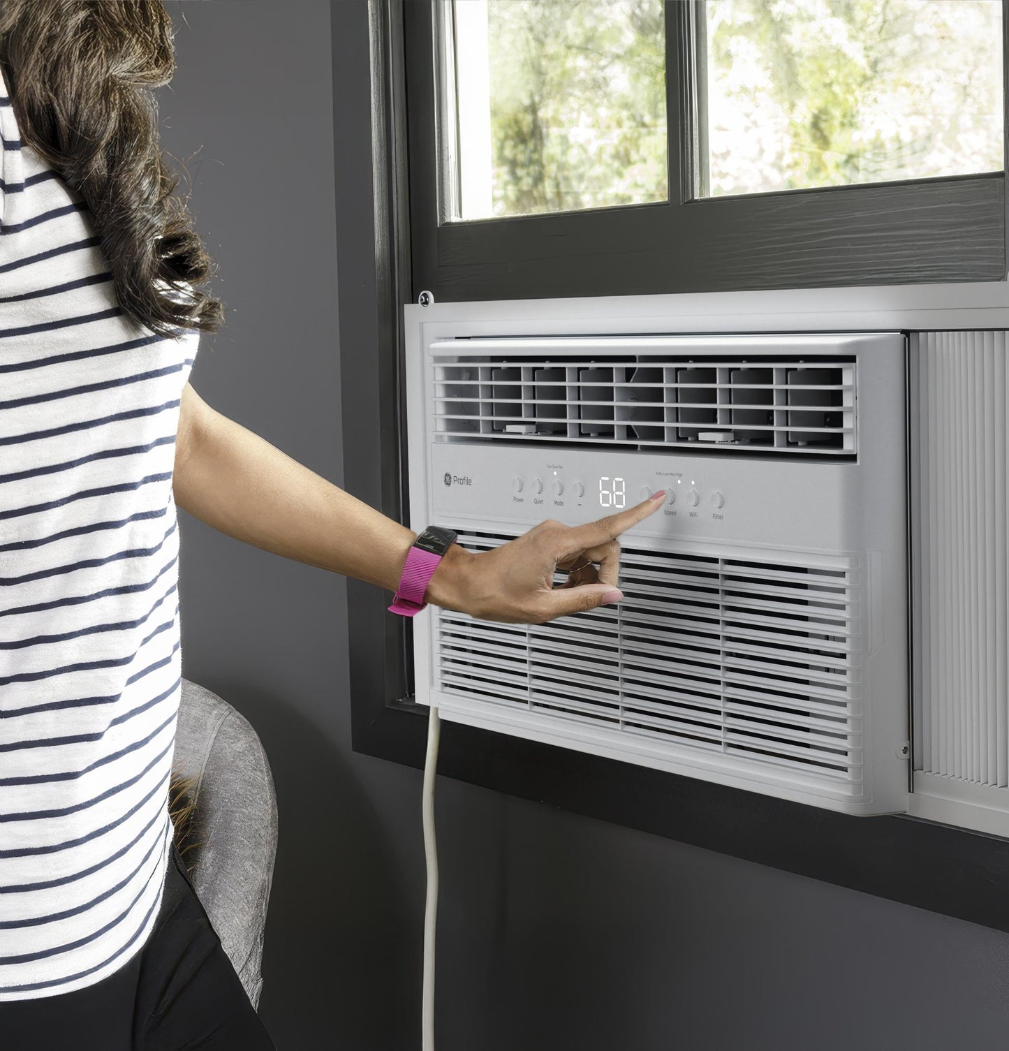 PWJV08WWF GE Profile™ 8,000 BTU Inverter Smart Ultra Quiet Window Air Conditioner for Medium Rooms up to 350 sq. ft.