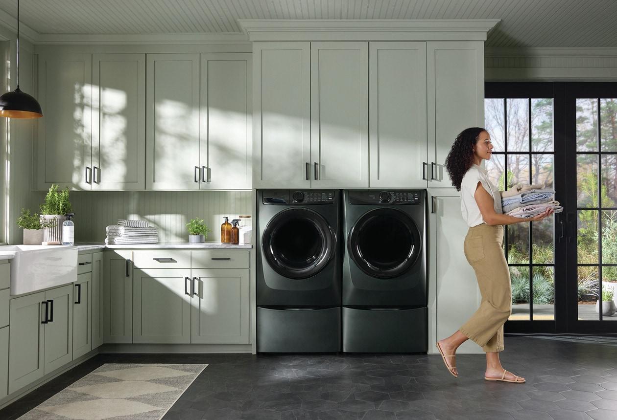 ELFE7738AA Electrolux Front Load Perfect Steam™ Electric Dryer with Balanced Dry™ and Instant Refresh - 8.0 Cu. Ft.