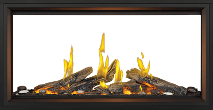 Napoleon Bbq TLV50LN2 Tall Linear Vector 50 See Through with Luminous Logs with Luminous Logs