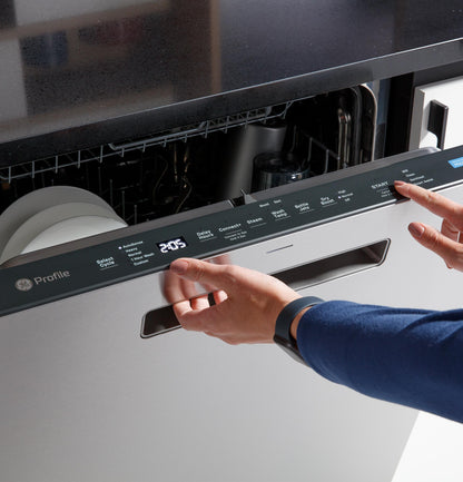PDP715SYVFS GE Profile™ ENERGY STAR® Fingerprint Resistant Top Control Stainless Interior Dishwasher with Microban™ Antimicrobial Technology