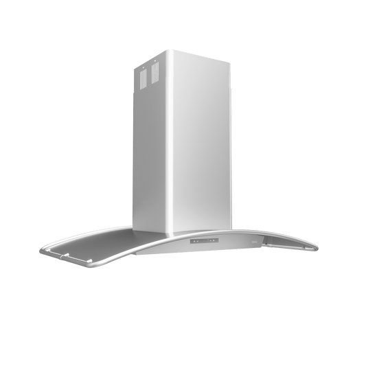 Zephyr ZMLE42CS Milano Connect Island, 42in, SS, LED, ACT