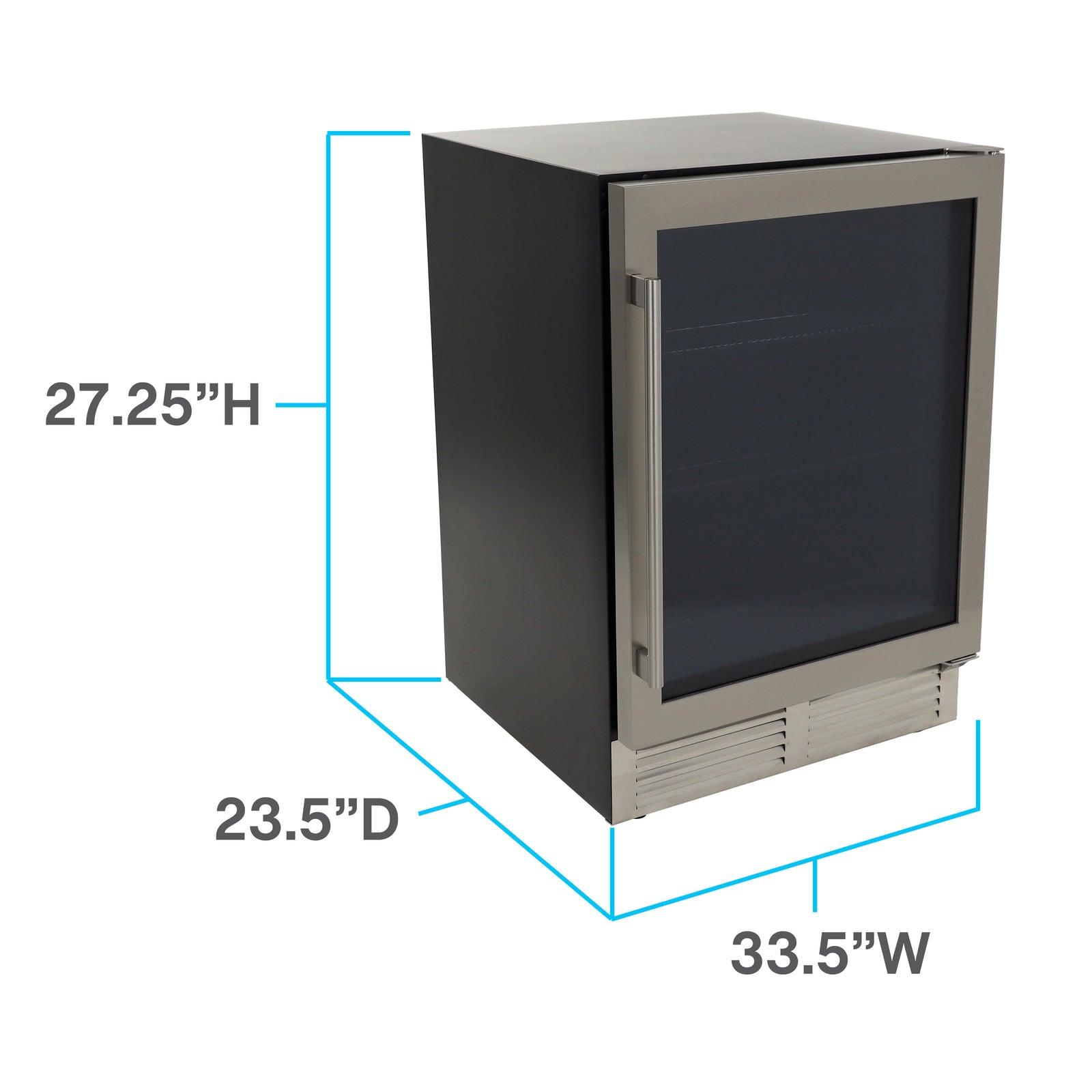 BCD50Z3S Avanti DESIGNER Series Beverage Center, 126 Can Capacity - Stainless Steel / 5.8 cu. ft.