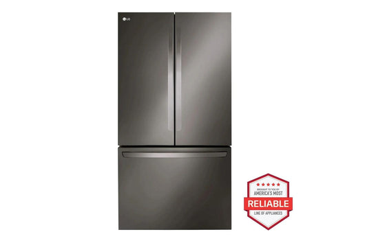 Lg LRFLC2706D 36" Wide, 27 cu ft. 3 Door French Door, C/Depth Refrigerator with Internal Water Dispenser, PrintProof Black Stainless Steel