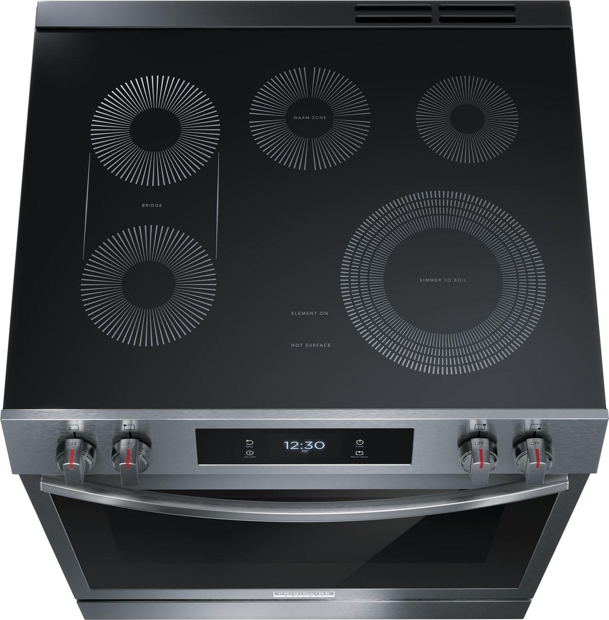 Frigidaire GCFE3060BD 30" Front Control Electric Range with Total Convection