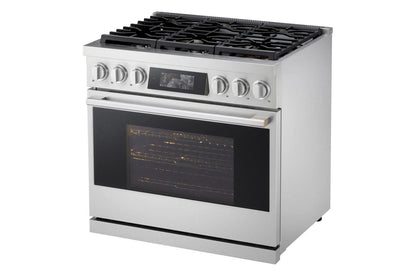 LPGU6319Y LG SIGNATURE 6.3 cu. ft. Smart Gas Slide-In Pro Range with Dynamic ProBake Convection®, Air Fry, Air Sous Vide and Roast Mode