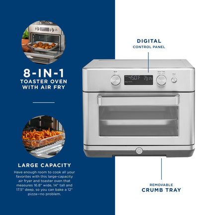 G9OAAASSPSS GE Digital Air Fry 8-in-1 Toaster Oven