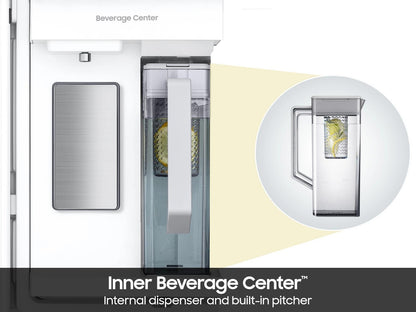 Samsung RF90F23EECR Bespoke AI 4-Door French Door AI Family Hub™  AI Vision & Inner Bev. Center  23 cu.ft.
