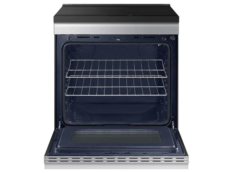 Samsung NSI6DG9100SR Bespoke 6.3 cu. ft. Smart Slide-In Induction Range with Anti-Scratch Glass Cooktop in Stainless Steel