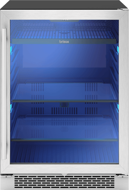 Zephyr BBV24C01AG Brisas 24 in. 8-Bottle and 112-Can Single Zone Beverage Cooler