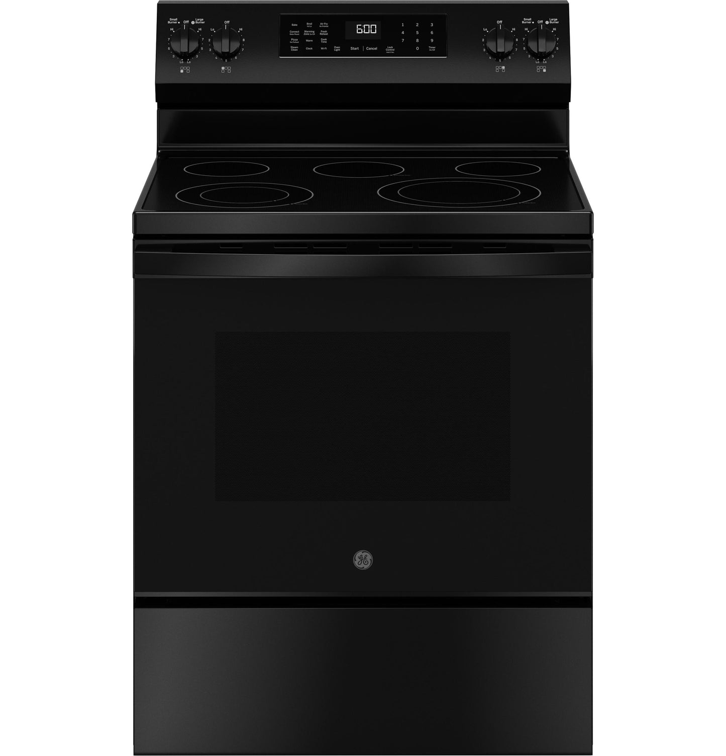 GRF600AVBB GE® ENERGY STAR® 30" Free-Standing Electric Convection Range with No Preheat Air Fry and EasyWash™ Oven Tray