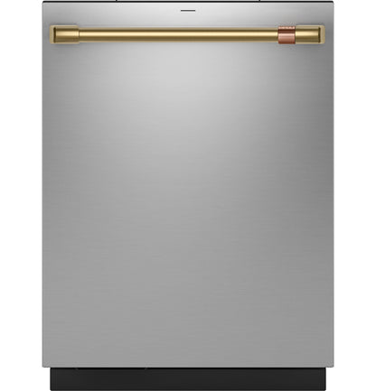 Cafe CDT888P2VS1 CAF(EBACK)™ CustomFit ENERGY STAR Stainless Interior Smart Dishwasher with Ultra Wash Top Rack and Dual Convection Ultra Dry, LED Lights, 39 dBA