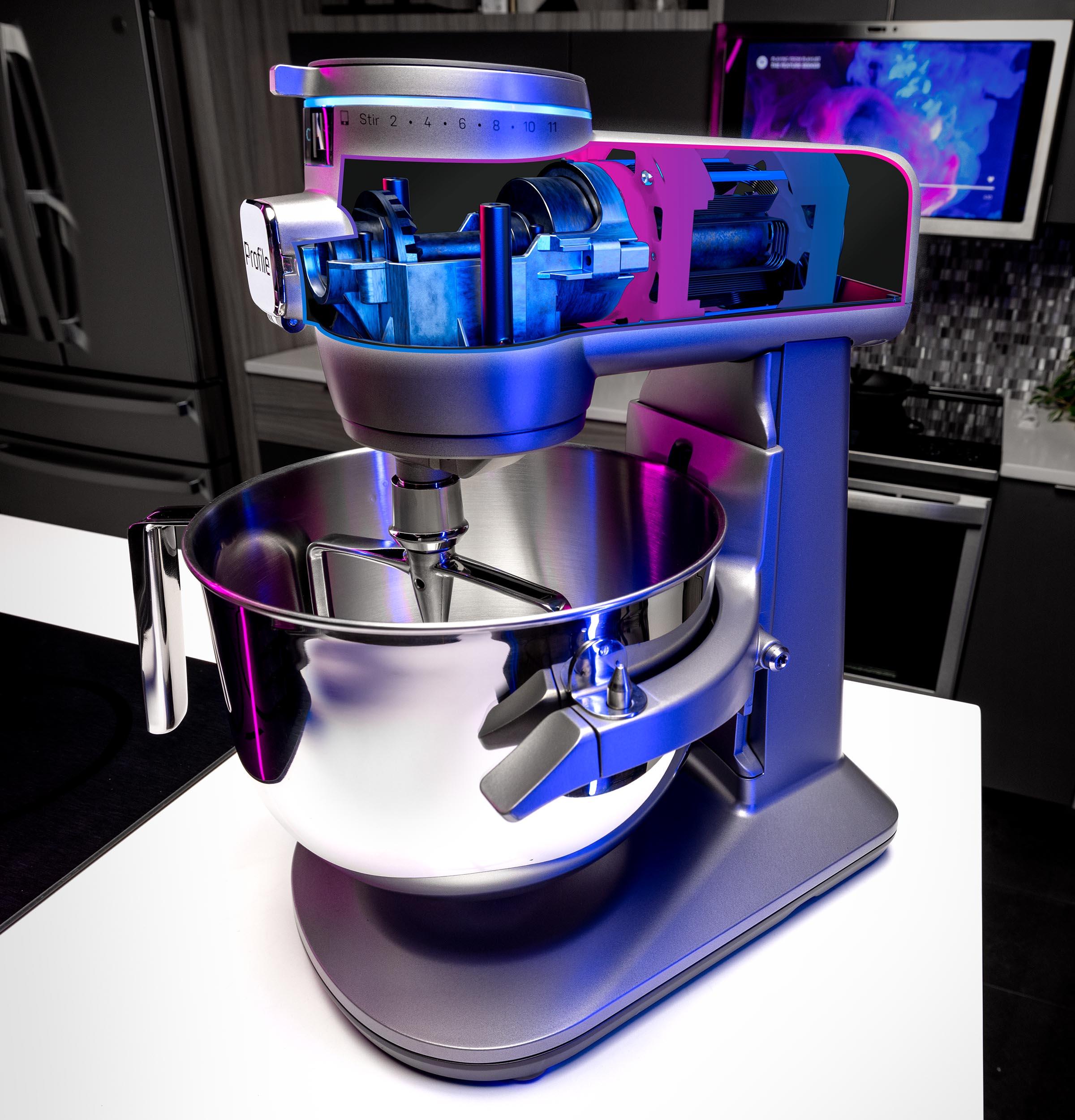 P8MSASS6TGW GE Profile™ Smart Mixer with Auto Sense