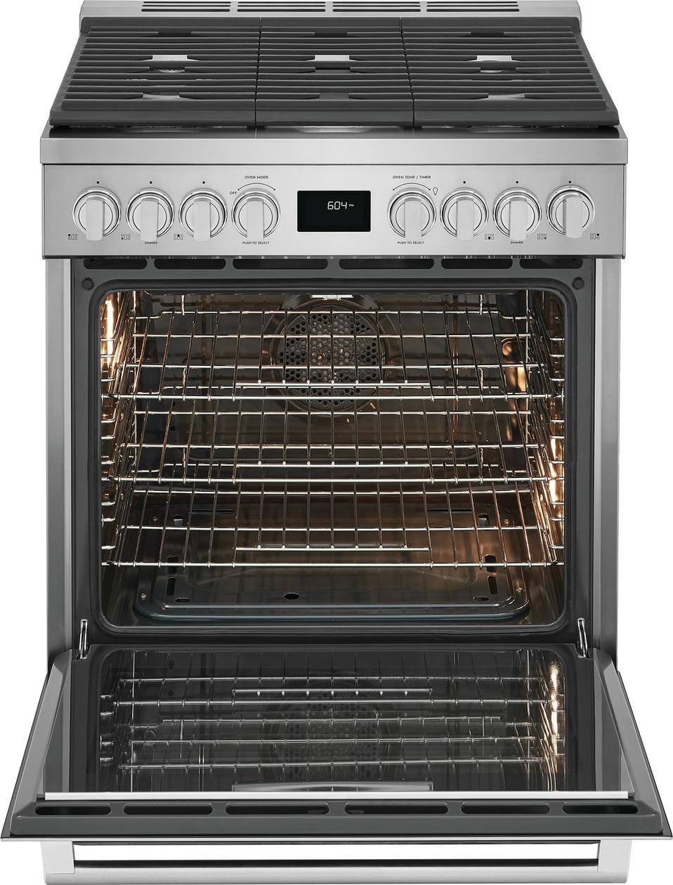 Electrolux ECFG3068AS 30" Front Control Freestanding Gas Range