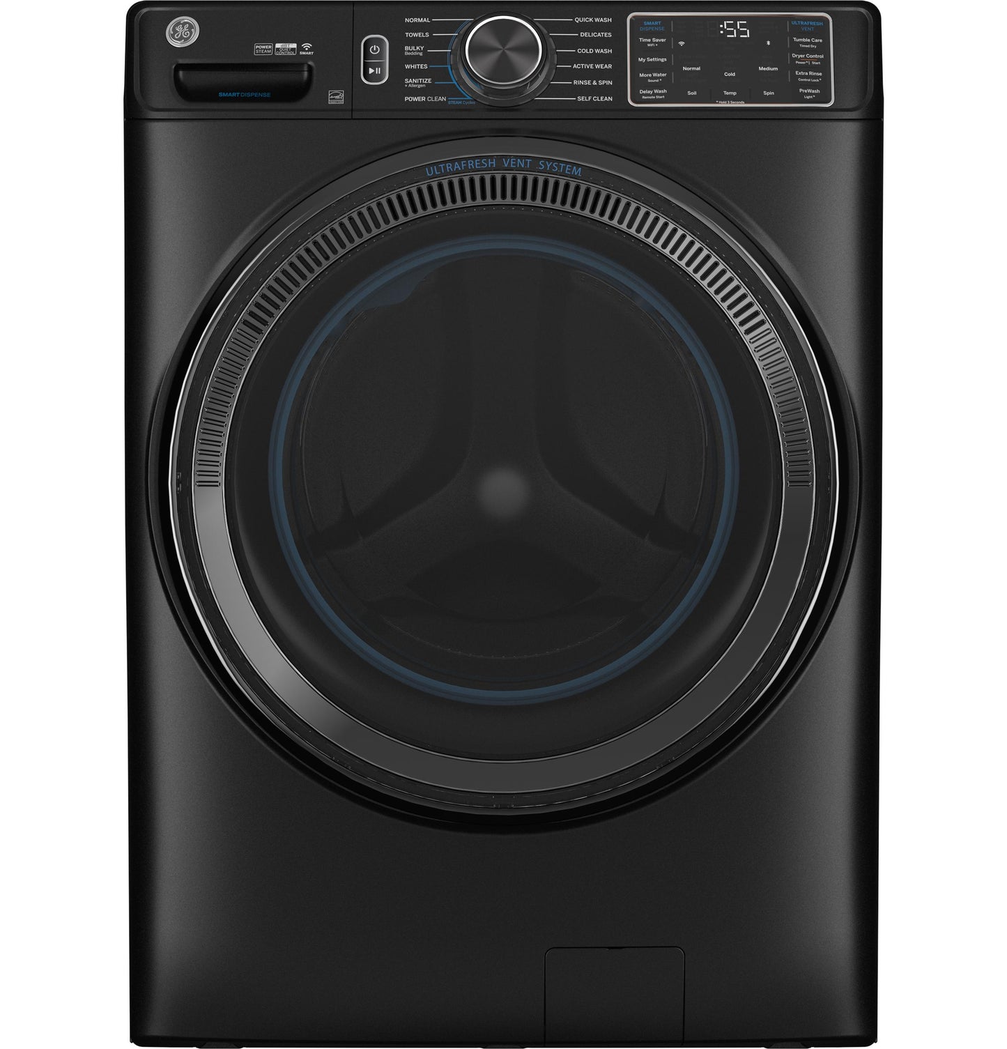 GFW655SPVDS GE® ENERGY STAR® 5.0 cu. ft. Capacity Smart Front Load Steam Washer with SmartDispense™ UltraFresh Vent System with OdorBlock™ and Steam