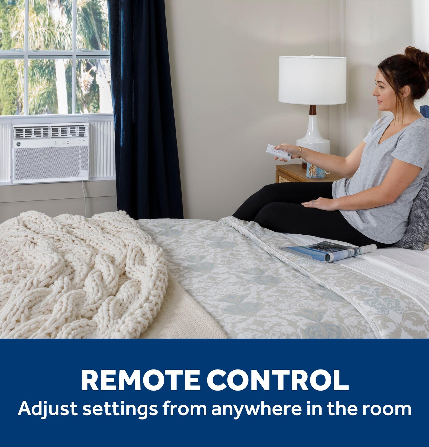 AWCS12WWA GE® 12,000 BTU Smart Electronic Window Air Conditioner for Large Rooms up to 550 sq. ft.