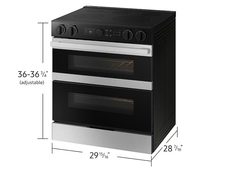 Samsung NSE6DG8550SR Bespoke Smart Slide-In Electric Range 6.3 cu. ft. with Flex Duo™ & Illuminated Precision Knobs in Stainless Steel