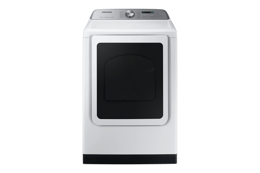 Samsung DVE55CG7100W Top Load Electric Dryer Steam Sanitize+  Sensor Dry  7.4 cu.ft.
