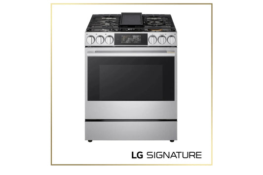 LSGU6339X LG SIGNATURE 6.3 cu. ft. Smart Gas Slide-In Range with Dynamic ProBake Convection®, Air Fry, Air Sous Vide, Pizza mode and AI Gourmet Camera
