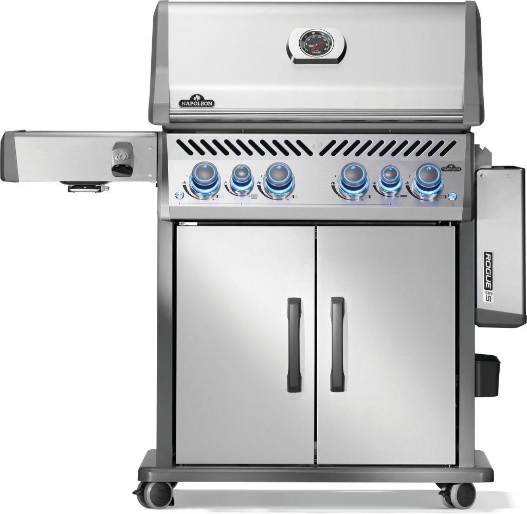 Napoleon Bbq RPS525RSIBNSS2 Rogue PRO-S 525 RSIB with Infrared Side and Rear Burner , Natural Gas, Stainless Steel